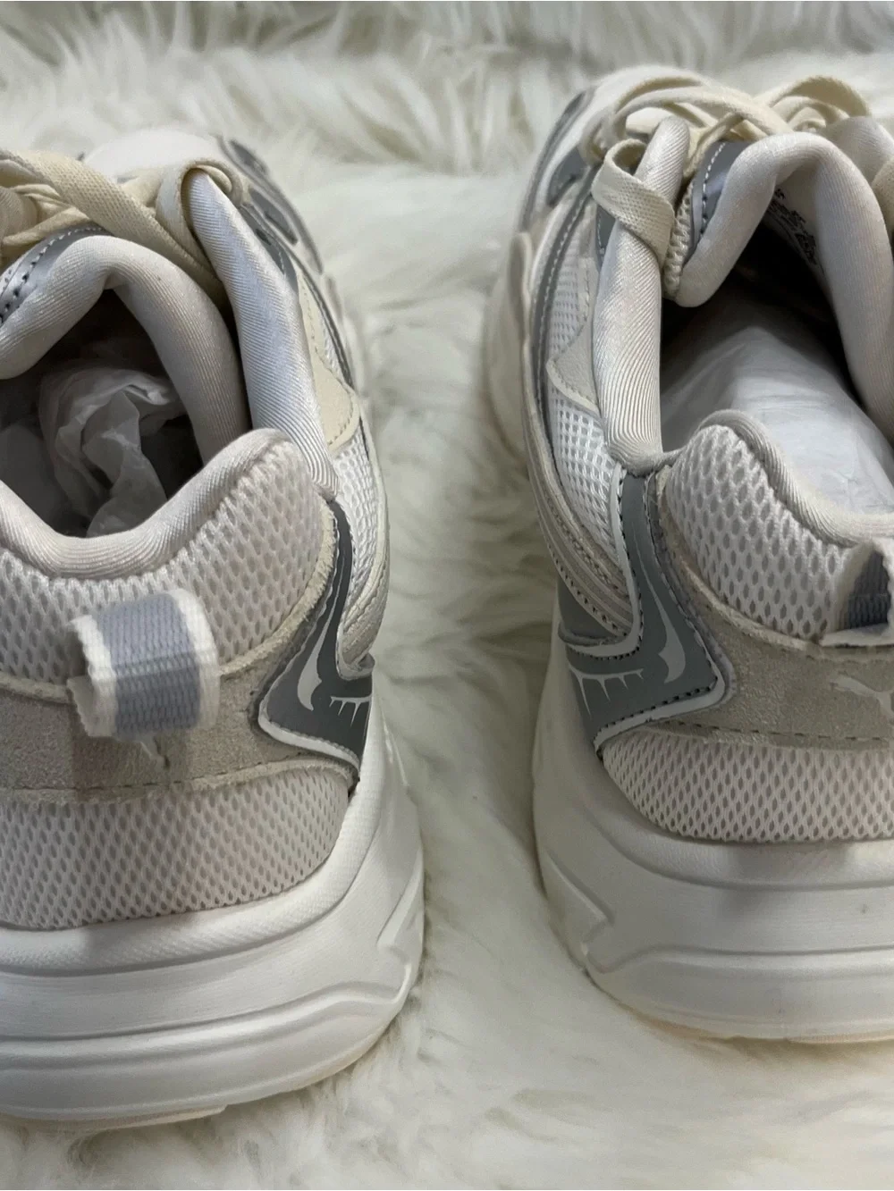 Puma‎ Morphic Retro Sneakers Warm White/Puma Silver Men’s Size 10